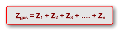 Zges = Z1 + Z2 + Z3 + …. + Zn