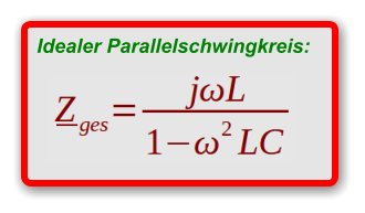 Idealer Parallelschwingkreis: