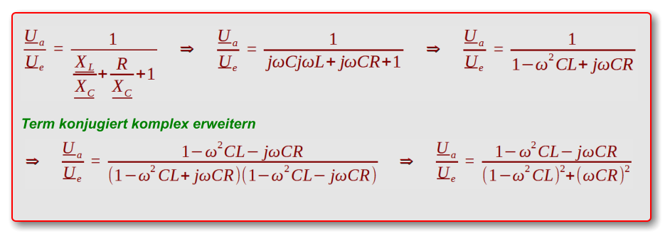 Term konjugiert komplex erweitern