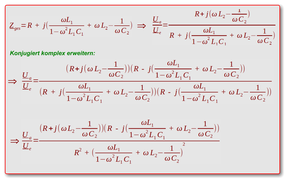 Konjugiert komplex erweitern: