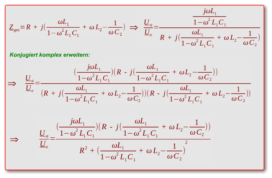 Konjugiert komplex erweitern: